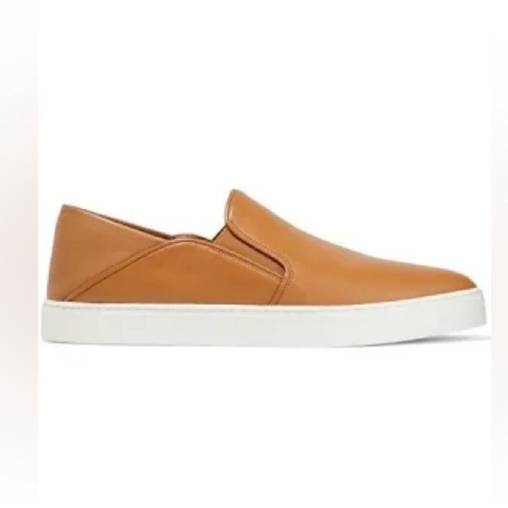 New in Box Vince Garvey Camel Slip ons shoes